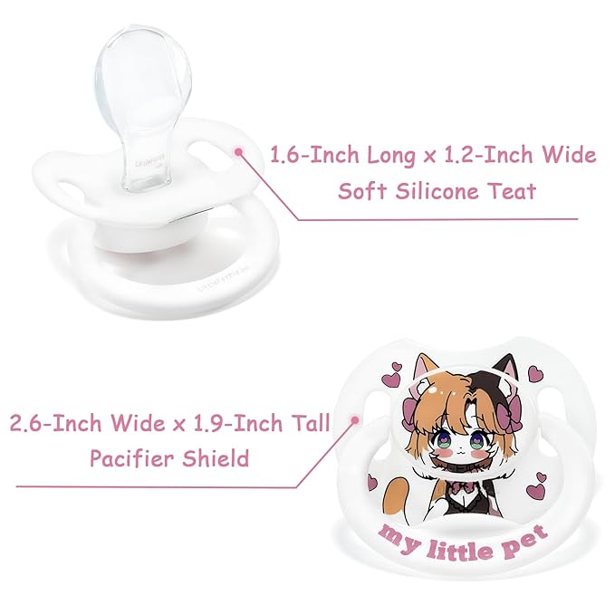 LittleForBig Bigshield Generation-II Adult Sized Printed Pacifier My Little Pet Pattern