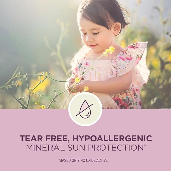 Coppertone Pure and Simple Baby Mineral Sunscreen Spray SPF 50 (5 Oz), Tear Free + Baby Sunscreen Stick SPF 50 (0.49 Oz), Hypoallergenic and Fragrance Free