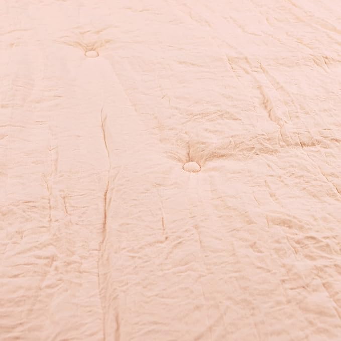 Lush Decor Baby Round Ruffle Play Mat 36" Diameter Blush - Tummy Time Mat - Pink Playmat - Baby Play Mats for Floor - Girl Nursery Decor