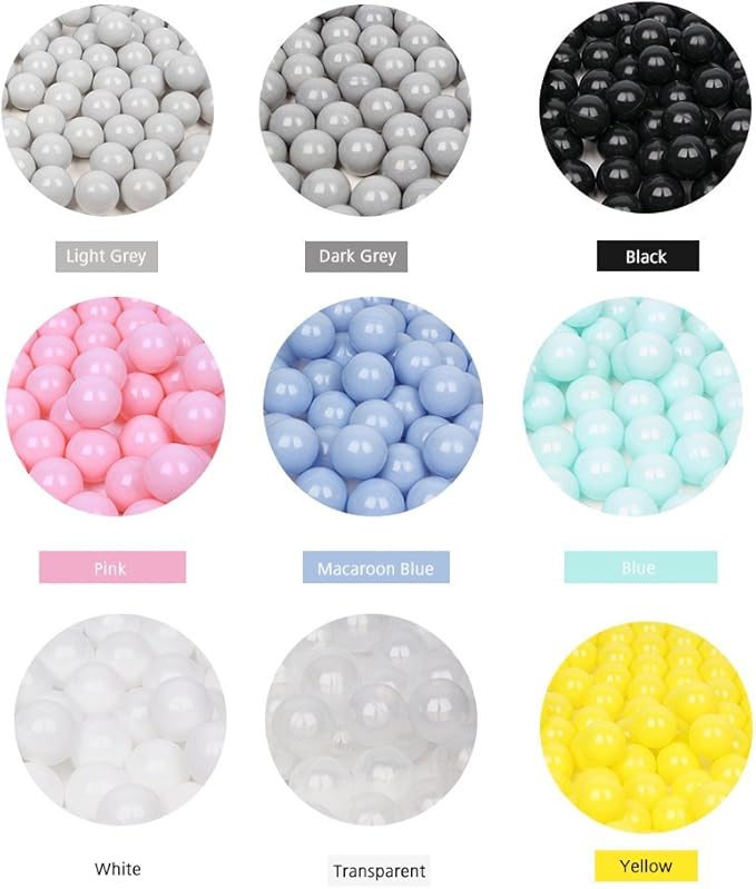 Wonder Space Soft Pit Balls, Chemical-Free Crush Proof Plastic Ocean Ball, BPA Free with No Smell, Safe for Toddler Ball Pit/Kiddie Pool/Indoor Baby Playpen