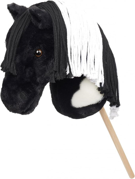 LeMieux Hobby Horse Razzle - Black and White Piebald - Realistic Head - Perfect for Kids