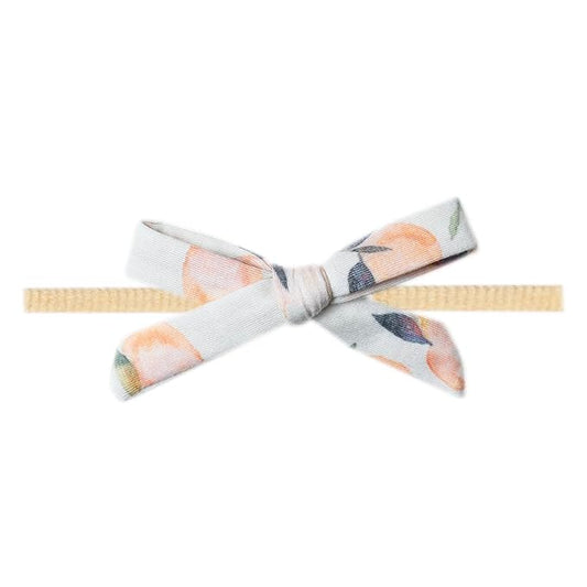 Copper Pearl Ribbon Baby Bow Caroline