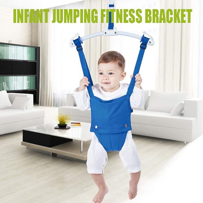 Baby Door Jumpers and Bouncers Exerciser Set with Door Clamp Adjustable Strap for Toddler Infant 6-24 Months CPC & CE Certified