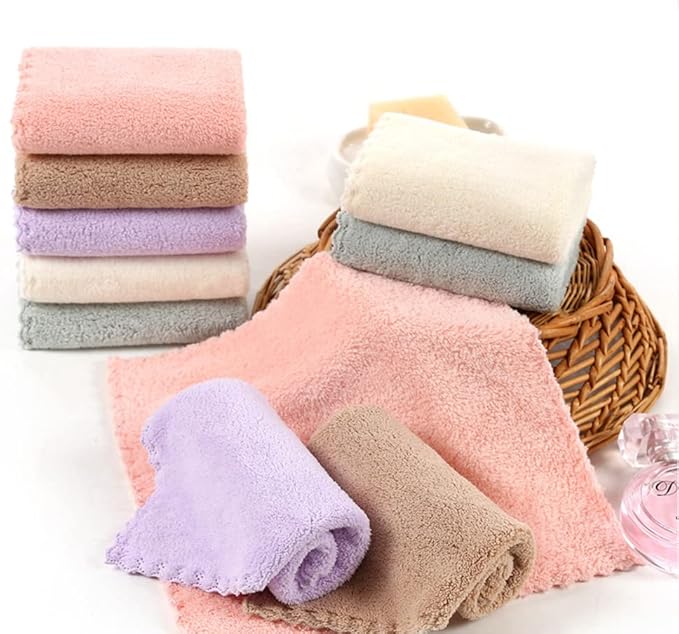 15 Pack 12''x12'' Absorbent Microfiber Baby Washcloths Soft Fleece Wash Clothes Face Towels for Baby,Newborns,Infants,Toddlers,Kids,Baby Face Towel Bath Wipes