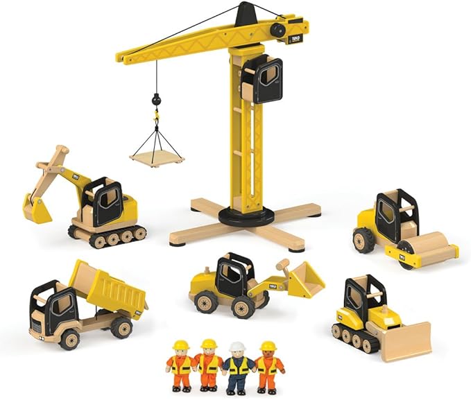 Tidlo T0416 Wooden Road Roller Construction Vehicles