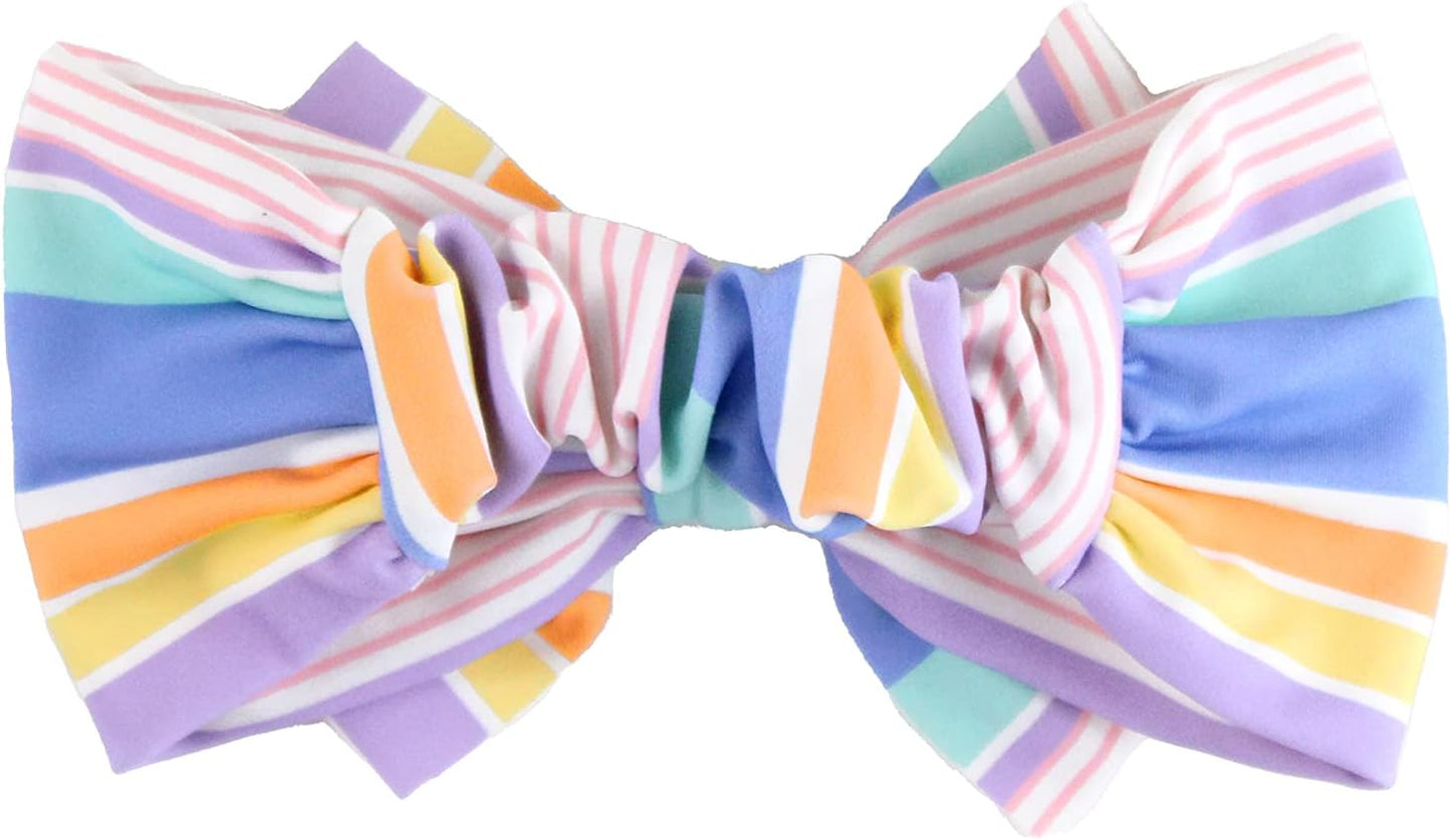 RuffleButts® Girls Swim Bow Headband