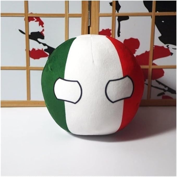 20cm Poland Ball，United States, Canada, Country Balls Italy, France, Country Ball, Anime Cosplay, Plushies，Countryballs (Color : Italy, Size : 20cm)