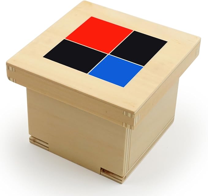 Hidoggy Montessori Binomial Cube, Montessori Sensorial Learning Materials Math Toy for Toddlers, Kids