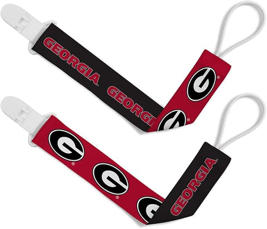 BabyFanatic Officially Licensed Unisex Pacifier Clip 2-Pack - NCAA