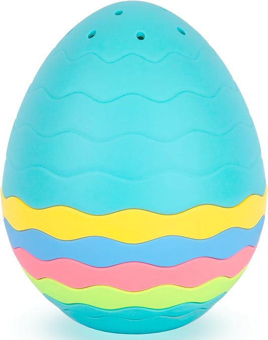 ArtCreativity Egg Stacking Bath & Pool Toys for Toddlers – 7-Piece Nesting Water Toy Set with Drainage Holes – Baby Bathtub & Pool Toy – Colorful Mold-Free Toys for Babies, Toddlers & Kids - Ages 1+