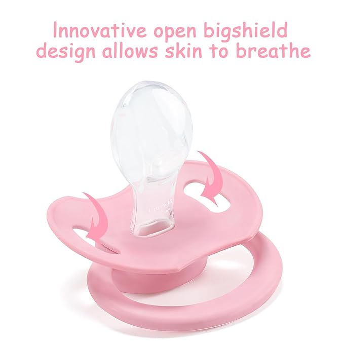 LittleForBig Bigshield Generation-II Adult Sized Printed Pacifiers Set My Little Baby Pattern 3-Pack
