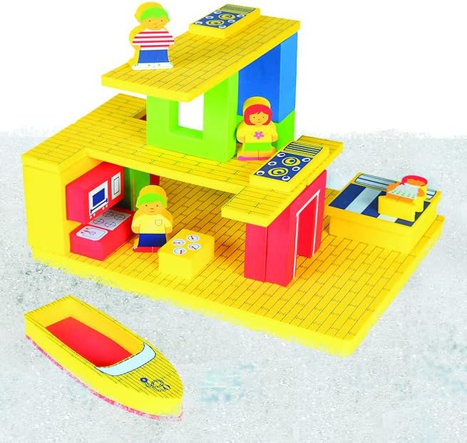 BathBlocks Floating Adventure House Bath Toy Pool Toy in Science Museums and Childrens Museums Nationwide