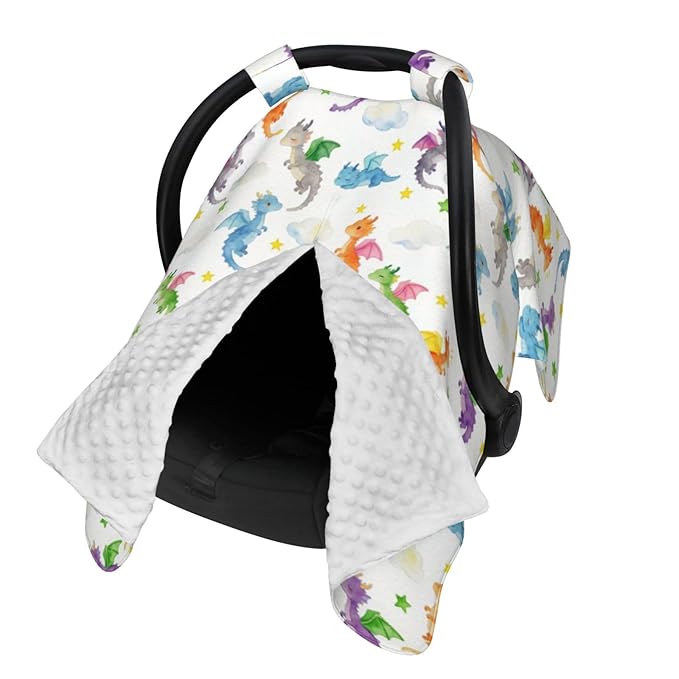 Dragon Baby Car Seat Canopy Cover Multi Use Shower Gift, Nursing Cover for Mom Nursing Covers, Dragon Baby Stuff Items