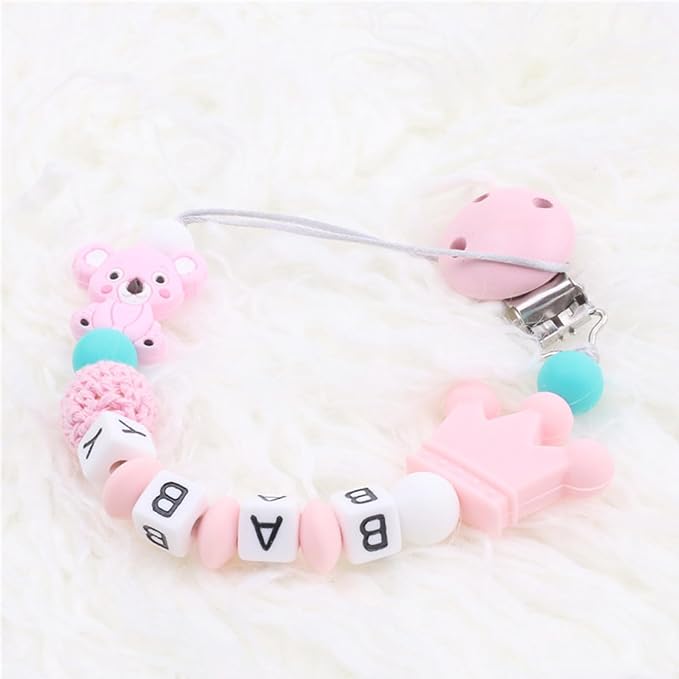 Personalized Pacifier Clip Customized Pacifier Clip with Custom Name Custom Pacifier Clip Holder with Name