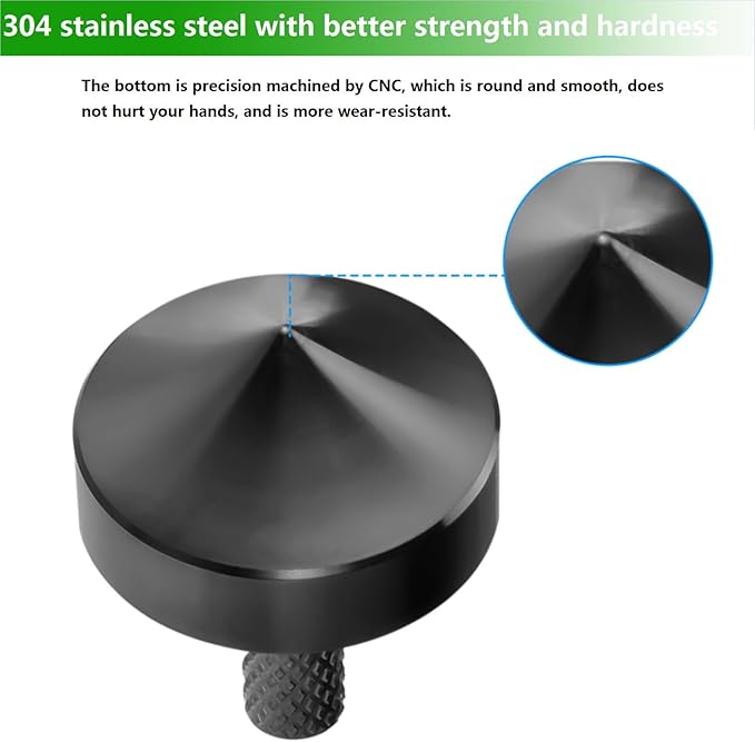 Stainless Steel Spinning Top, Precision Mini Desktop Gyroscope, Kill Time Reduce Stress ADHD Toys, Perfect Balance Gyro (Black Style 1)