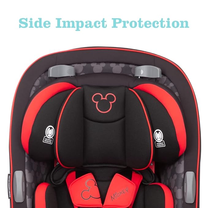 Disney Grow and Go Convertible Car Seat, Rear Facing 5-40 pounds, Forward Facing 30-65 pounds, Booster 40-100 lbs, Convert from Infant to Toddler, Simply Mickey