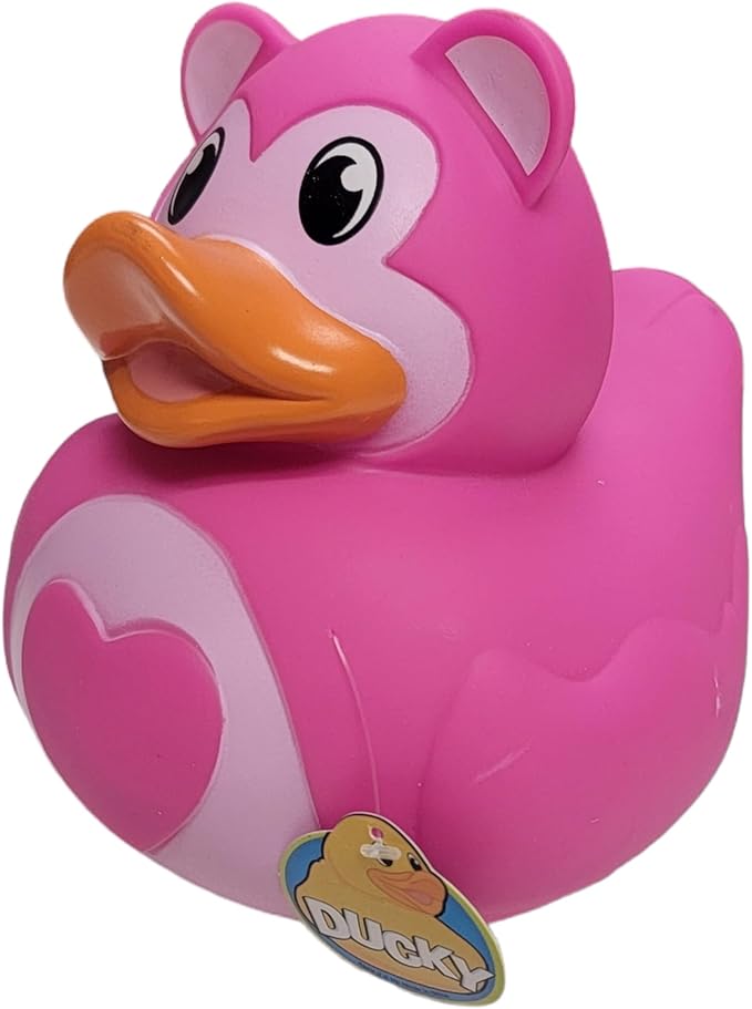 Big Rubber Ducky Collectible Mix - Valentine's Day Pink Heart (5.5") Alien, Robot, Dinosaur, Splat, Ninja, Confetti, Pink Heart, Yellow, Unicorn and Astronaut. Perfect for Ducking