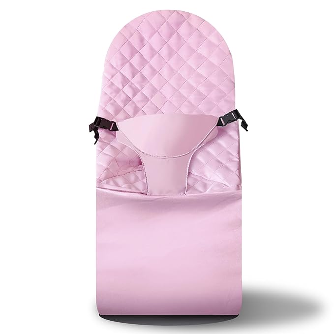 Fabric Seat for Bouncer - for BabyBjorn Replacement Cover Compatible with BabyBjörn Bouncer Bliss, Soft Breathable Machine Washable (Pink, Only Seat Cover)