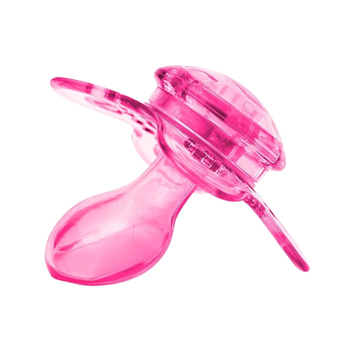 LittleForBig Bigshield Generation-3 Big Sized Pacifier Candy Gloss 2 Paci Pack - Pink and Green