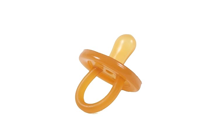 SWEETIE Rubber Pacifier Natural Rubber with Symmetrical Nipple 1 Count 6-12 Months Original Natural Rubber Pacifier