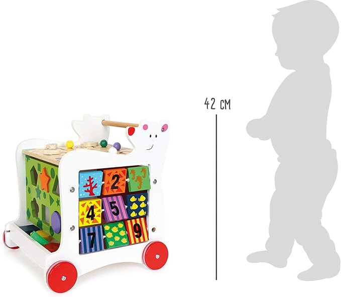 Small Foot Design Small Foot Wooden Toys - Wooden Baby Bear Walker