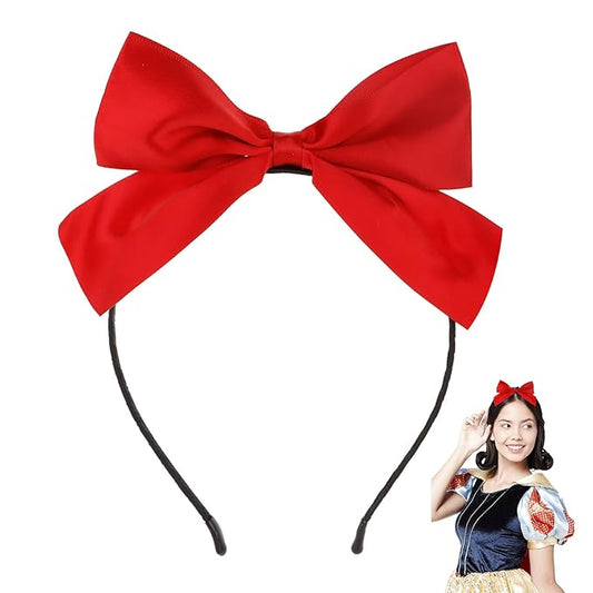 Semato Red Bow Headband for Girls Red Bow for Hair Headbands Bow Hair Accessories for Baby Girls Toddlers