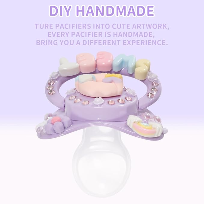 CutiePlusU Adult Sized Pacifier Dummy Big Shield DIY Handmade