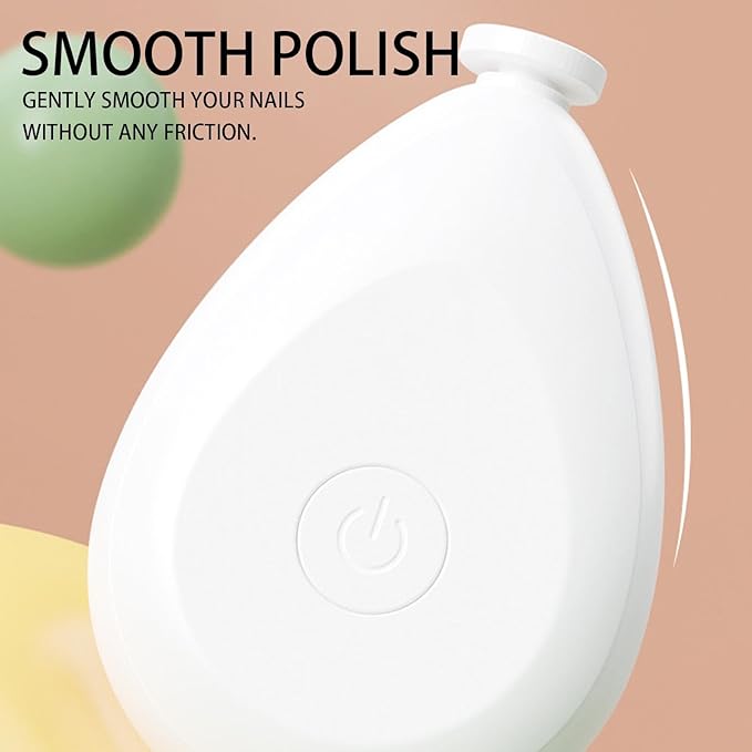 Baby Electric Nail Grinder - Battery Operated Portable Baby Nail Trimmer Electric, Quite Newborns Nail File | Toddler Nail Clipper, Baby Nail Clippers with 4 Grinding Heads for Toes and Fingernails