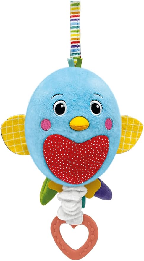 Clementoni - Soft Bird Carillon Newborn, Music Box, Baby Sleep Game 0 Months, Multicolor (17794)