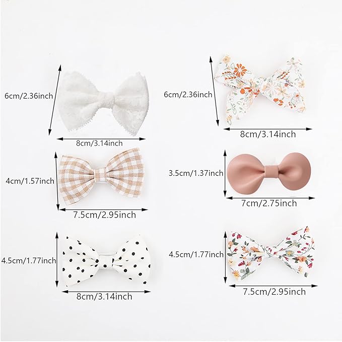 Baby Hair Clips Fully Lined Non Slip Hair Pins Baby Girls Hair Bows Barrettes Hair Accessories for Little Girls Infants Toddlers