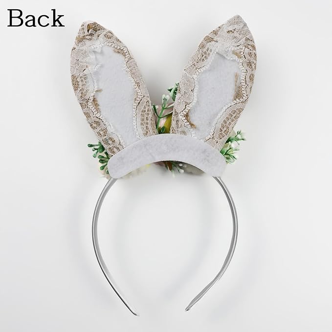 Children Easter Bunny Ears Headband Long Ear Hairband for Baby Girls Infant Toddlers Kids