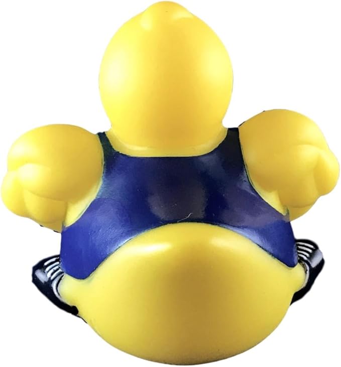 3" Bodybuilder Rubber Duck [Floats Upright] - Baby Safe Bathtub Bathing Toy