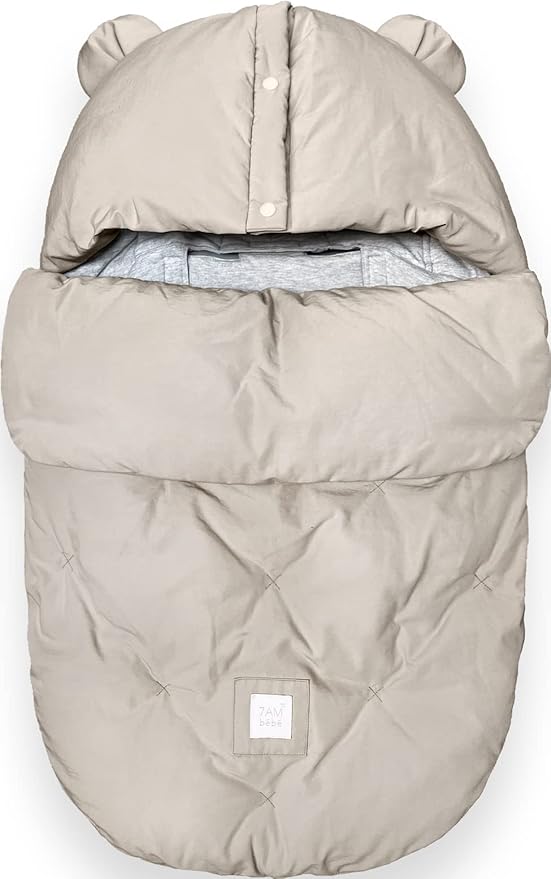 7AM Enfant Universal Stroller Footmuff - Water Repellent Winter Bunting Bag for Strollers & Car Seats, Soft Micro-Fleece & Plush Lined Stroller Footmuff for Baby Boy & Girl | BebePOD