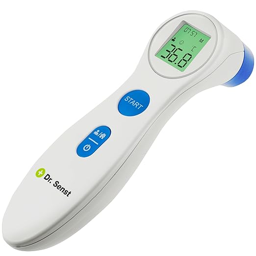 Infrared Forehead Thermometer DET-306 | Hygienic & Safe | 3 Colour Backlight
