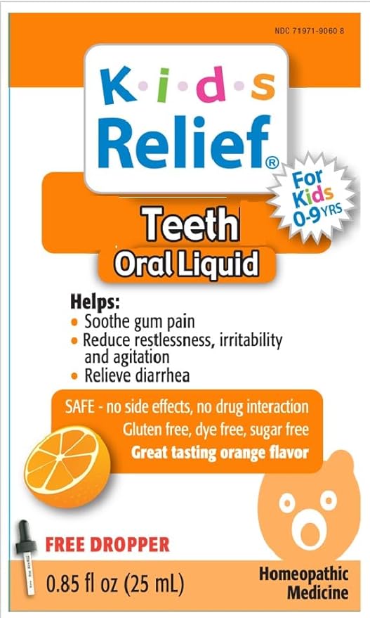 Kids Teething Oral Solution (Orange Flavour) (0.85oz) 25ml
