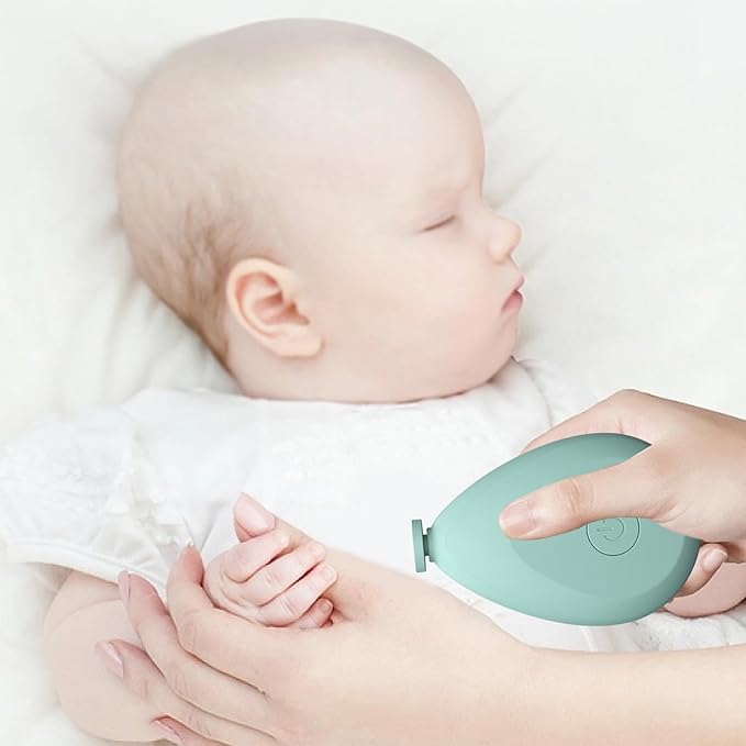 Baby Electric Nail Grinder - Battery Operated Portable Baby Nail Trimmer Electric, Quite Newborns Nail File | Toddler Nail Clipper, Baby Nail Clippers with 4 Grinding Heads for Toes and Fingernails