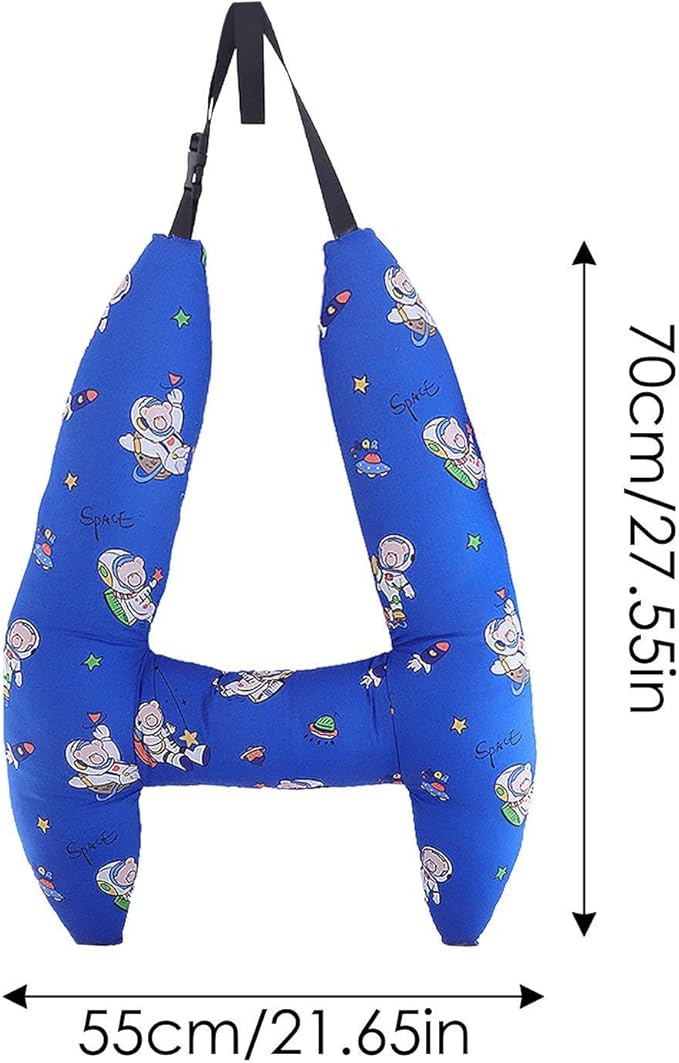 Generic Kids Car Seat Head Support H Shape Kids Neck Pillow - Kid Car Sleeping Head Support, 28x22in Car Travel Pillow with Headrest for Kids and Adults for Head, Neck, Arm Supports