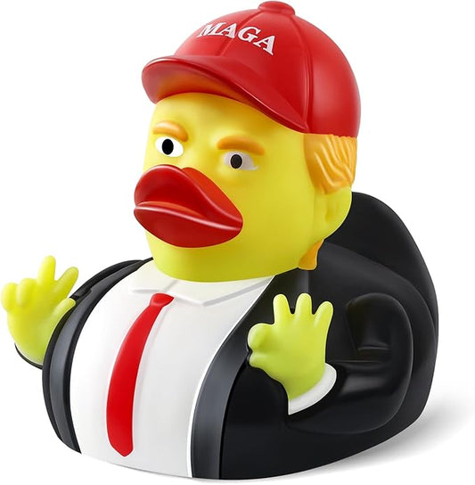 Large President Rubber Duck, 3.5 inch Patriotic Duck for Jeep Ducking, Jeep Duck Bath Toy for Election, Memorial Day 2025 Gifts for Kids Adults Car Dashboard Decorations