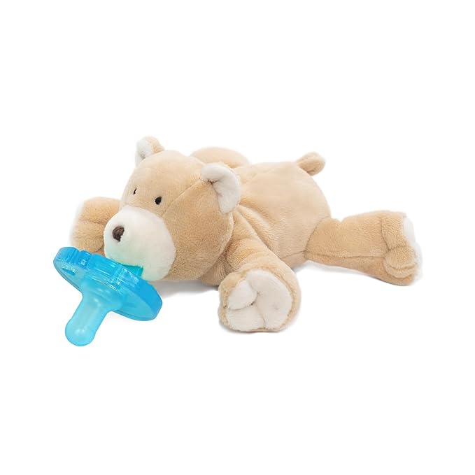 WubbaNub Infant Pacifier - Heart Warrior Bear