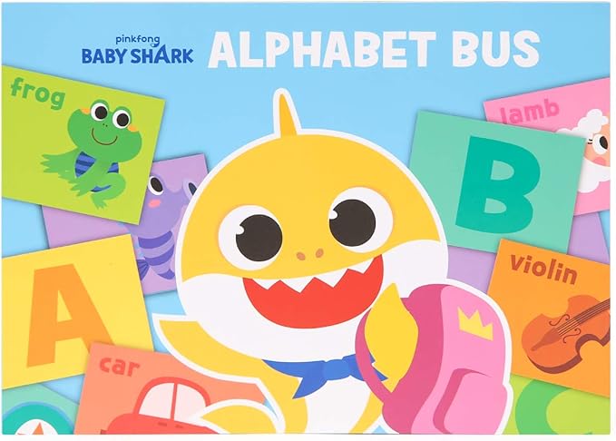 Pinkfong Baby Shark ABC Alphabet Bus & Sing-Alongs 10-Button Sound Book Bundle | Baby Shark Toys & Books | Interactive Learning Toys for Toddlers 1–3 | Educational Gifts for Boys & Girls