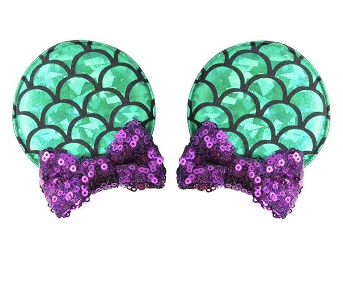 CLGIFT Baby/Toddler Minnie Ears Headband With Ariel Hair Clip