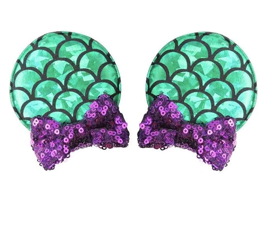 CLGIFT Baby/Toddler Minnie Ears Headband With Ariel Hair Clip