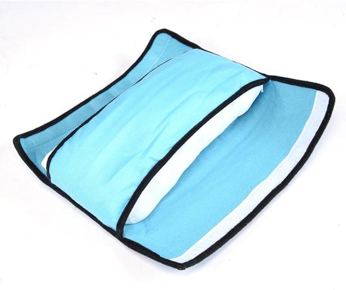 Kids Seatbelt Pillow 2 Packs, Universal Car Seat Belt Pillow Seatbelt Protector Soft Cushion Shoulder Covers Pad Headrest Neck Support Kids for Children and Adult (Blue)