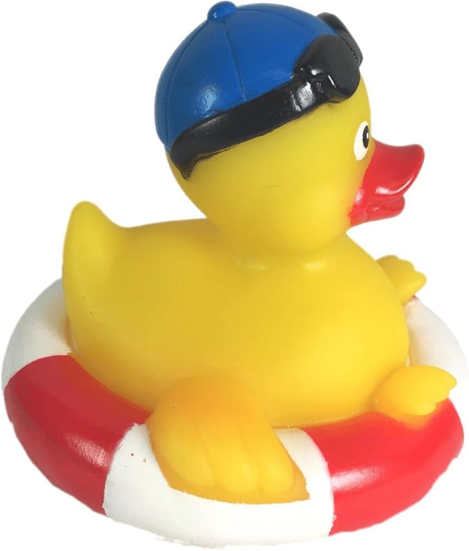 3" Rubber Duck [Sealed Hole, Floats Upright] - Baby Safe Bathtub Bathing Toy - Rubber Pool Duck
