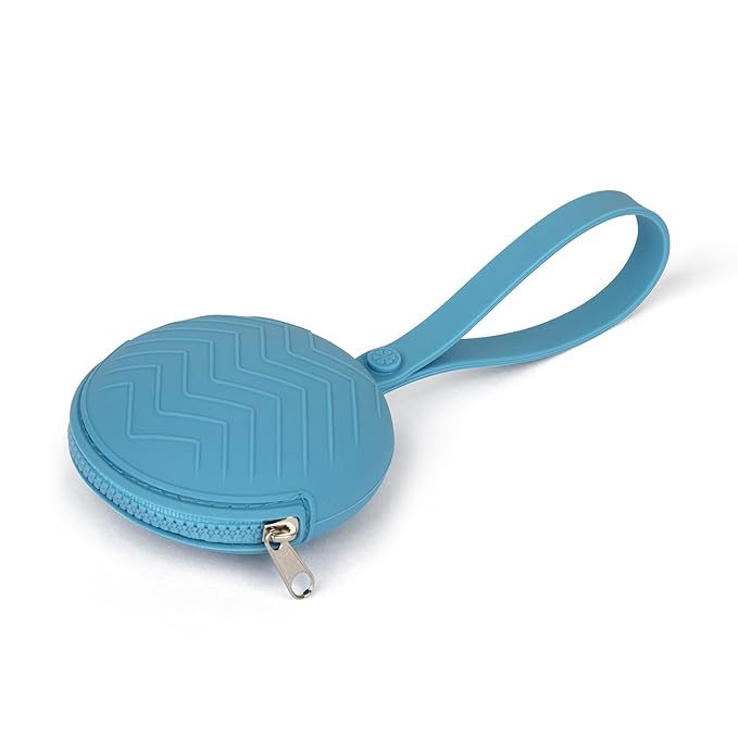 Ecovana - Silicone Baby Pacifier Holder Case | Dishwasher Safe with Durable Button Closure Diaper Bag Strap | Soft Pocket Cover for Pacifiers & Binky | Keep Pacifiers Clean and Always in Reach