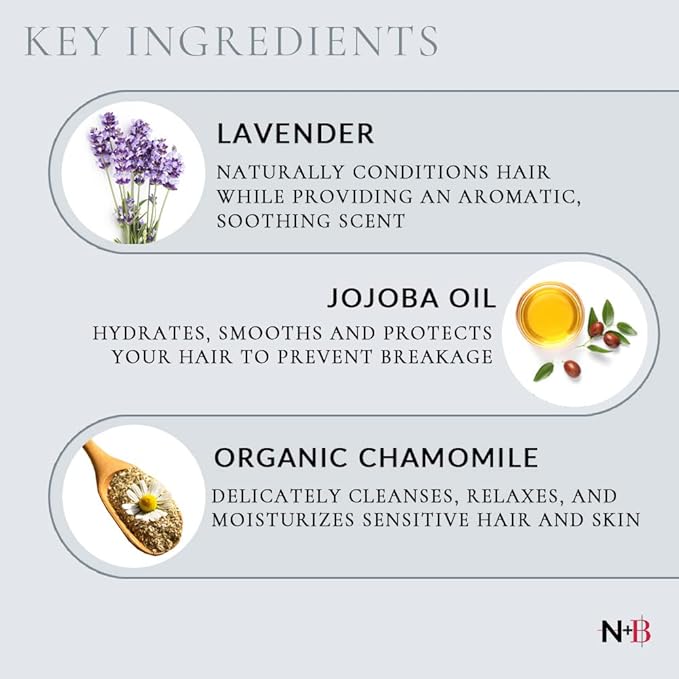 N+B Tearless Collection | Gentle Tear Free Formula | Safe for ALL Ages | Certified Organic Ingredients | USA Made (Conditioner)