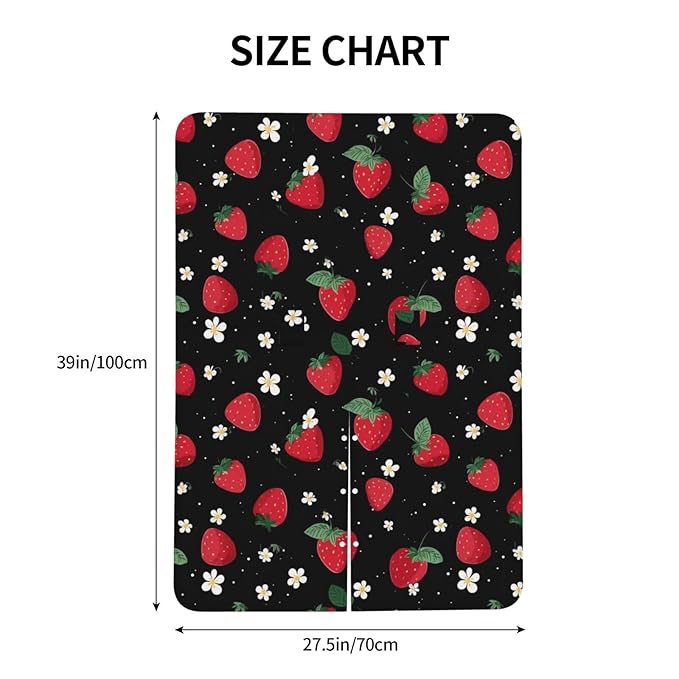 KiuLoam Strawberry Floral On Black Baby Car Seat Canopy, Nursing Cover for Mom Breastfeeding Scarf, Infant Car Seat Cover/Multiuse Baby Stroller Covers for Babies Boys Girls