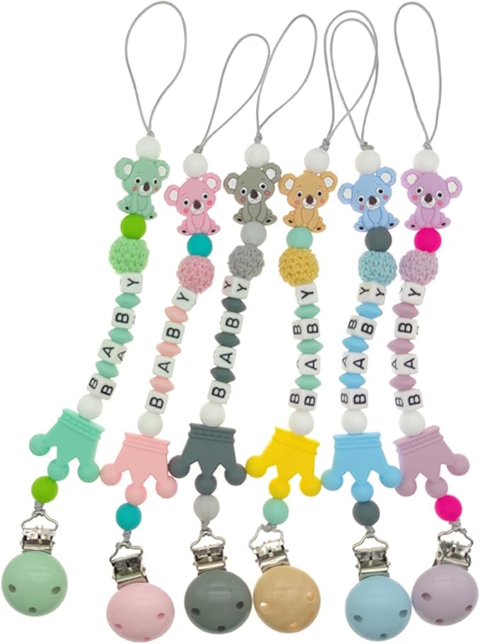 Personalized Pacifier Clip Customized Pacifier Clip with Custom Name Custom Pacifier Clip Holder with Name