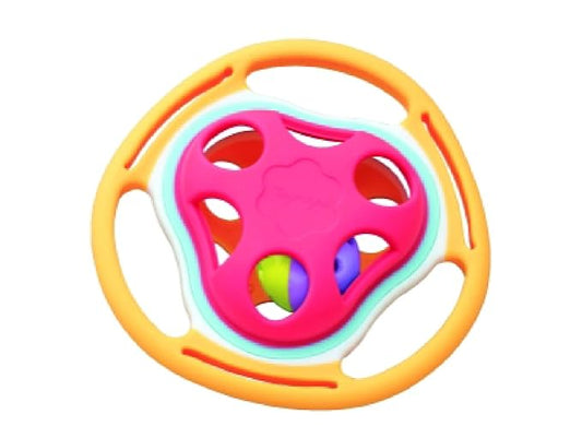BaBeloved Bell Rattle Baby Teething Toys Multiple Sensory Montessori Baby Teether Toys Soft Food-Grade Teethers for Babies Rattling Teething Relief, Chew Toy for Babies 0-12 Months, BPA Free