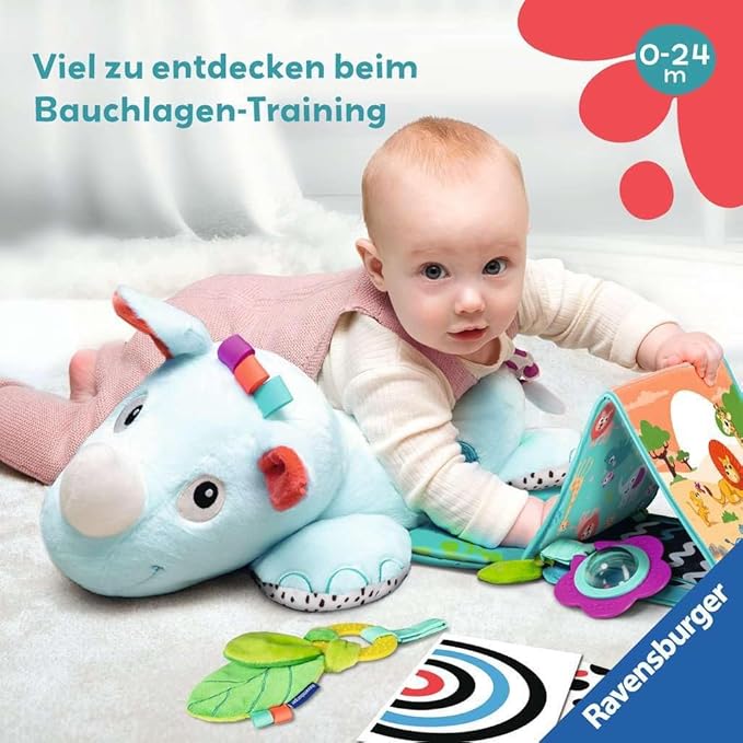 Play+ Nashorn Spielkissen (für Die Bauchlage)